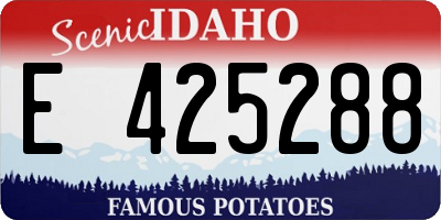 ID license plate E425288