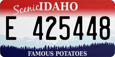 ID license plate E425448