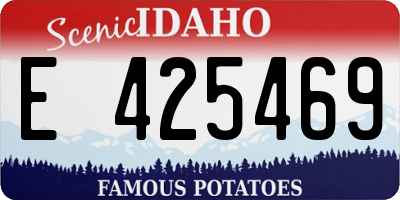 ID license plate E425469