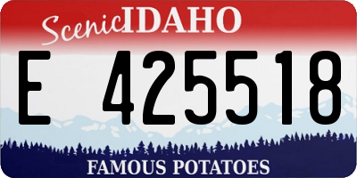 ID license plate E425518
