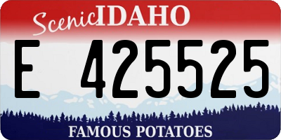 ID license plate E425525