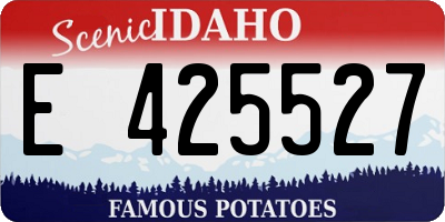 ID license plate E425527