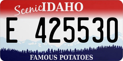 ID license plate E425530