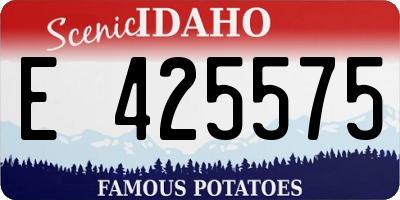 ID license plate E425575