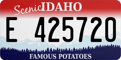 ID license plate E425720