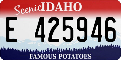 ID license plate E425946