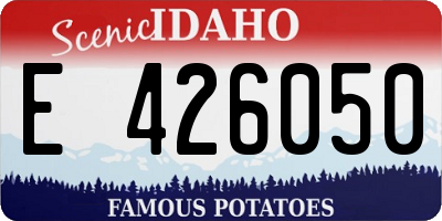 ID license plate E426050