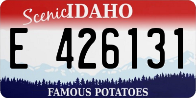 ID license plate E426131