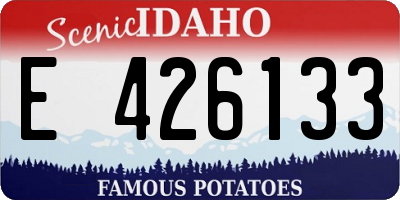 ID license plate E426133