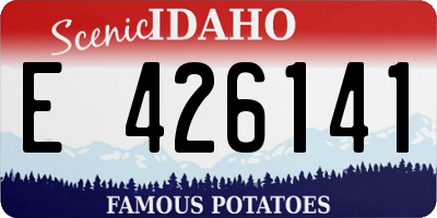 ID license plate E426141
