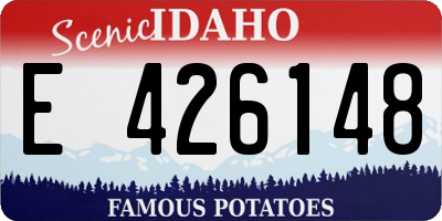 ID license plate E426148