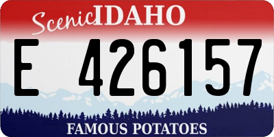 ID license plate E426157