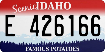 ID license plate E426166
