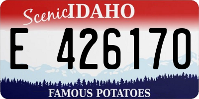 ID license plate E426170