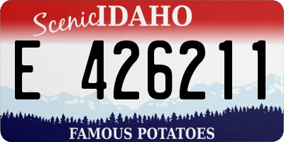 ID license plate E426211