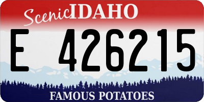 ID license plate E426215