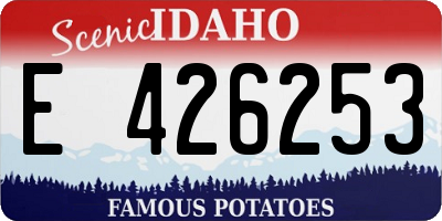 ID license plate E426253