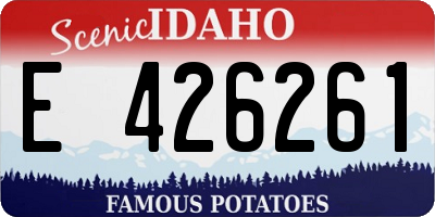 ID license plate E426261