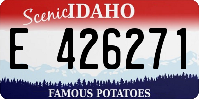 ID license plate E426271