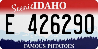 ID license plate E426290