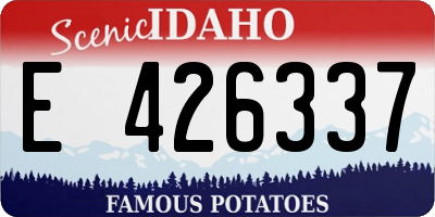 ID license plate E426337