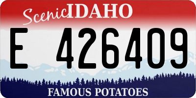 ID license plate E426409