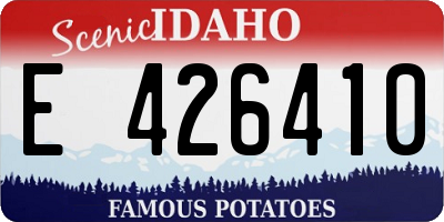 ID license plate E426410