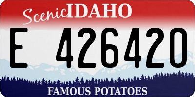 ID license plate E426420