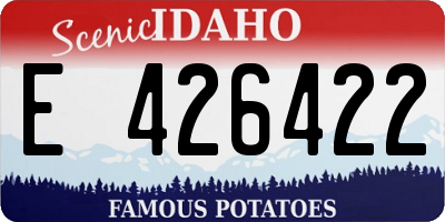 ID license plate E426422