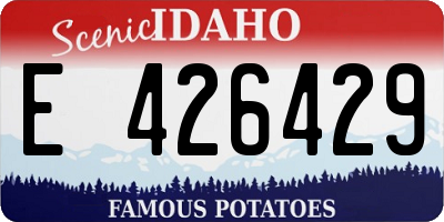 ID license plate E426429