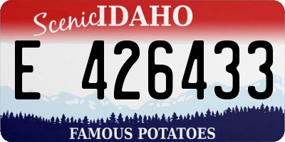 ID license plate E426433