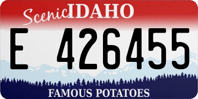 ID license plate E426455