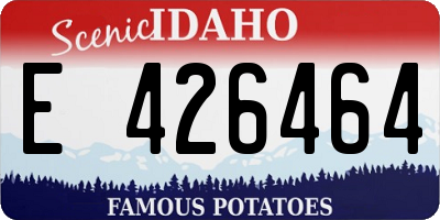 ID license plate E426464