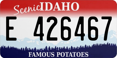 ID license plate E426467