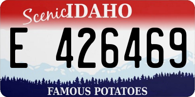 ID license plate E426469