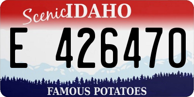 ID license plate E426470