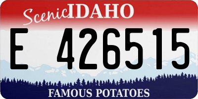 ID license plate E426515