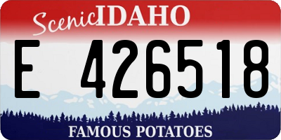 ID license plate E426518