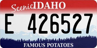 ID license plate E426527