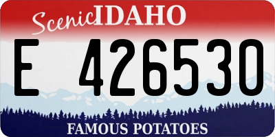ID license plate E426530