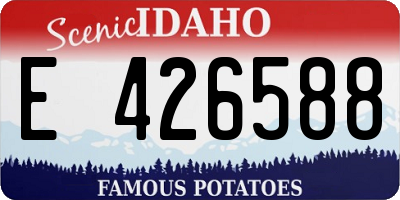 ID license plate E426588