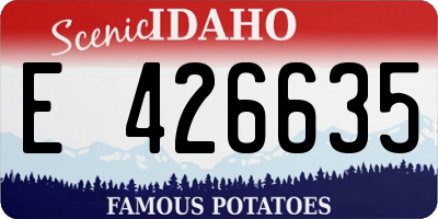 ID license plate E426635