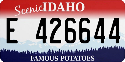 ID license plate E426644