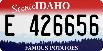 ID license plate E426656