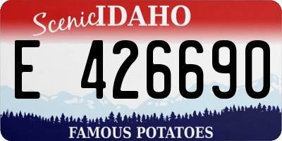ID license plate E426690