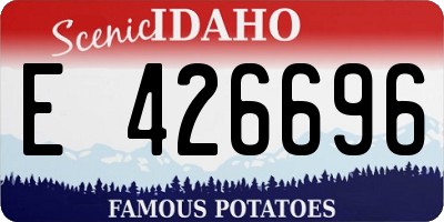 ID license plate E426696