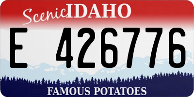 ID license plate E426776