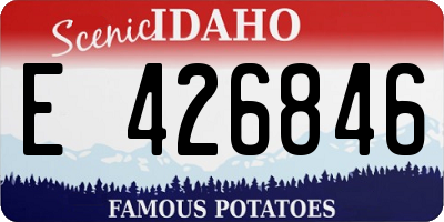 ID license plate E426846