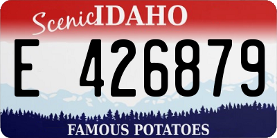 ID license plate E426879