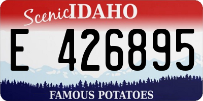 ID license plate E426895